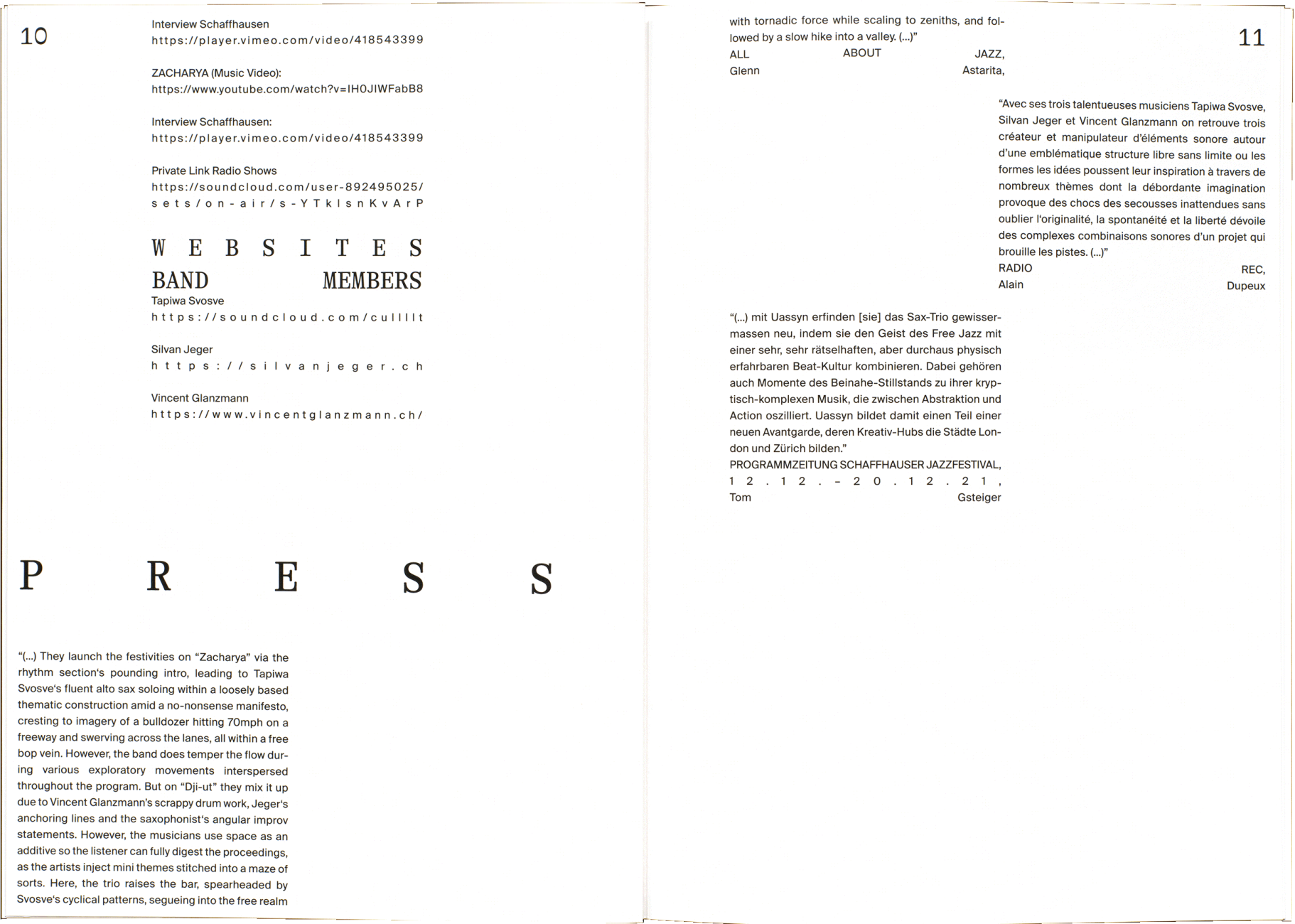 Uassyn Stiftungseingabe